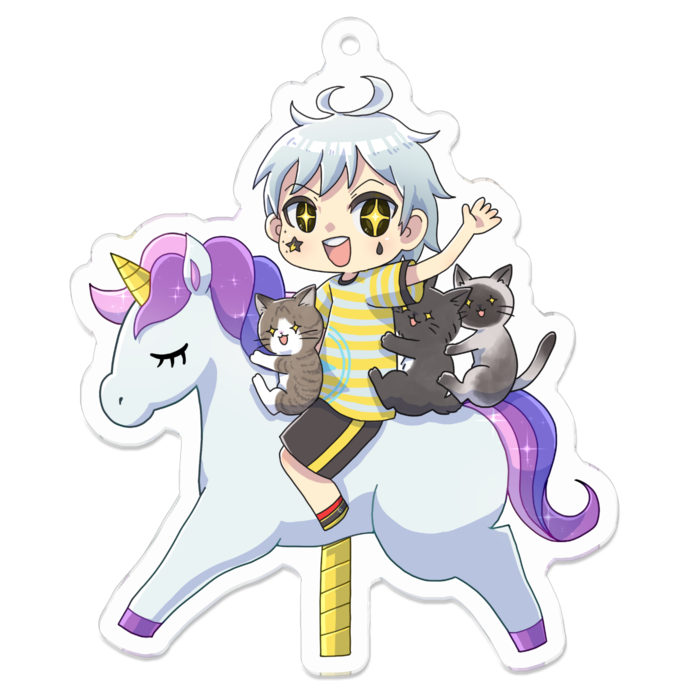 アクリルキーホルダー - 70 x 70 (mm)