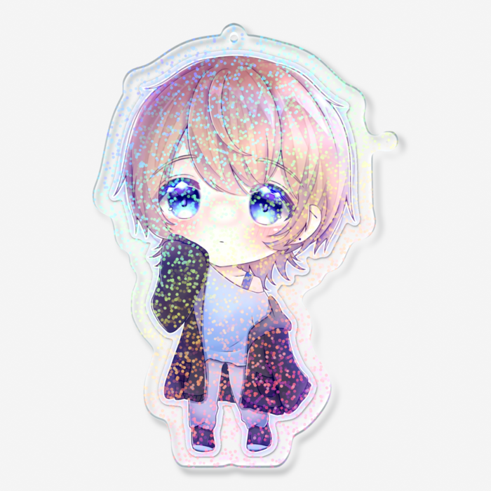 ホログラムアクリルキーホルダー - 100 × 100mm