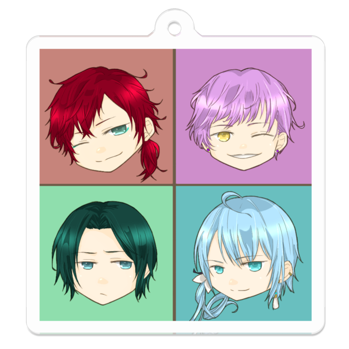 アクリルキーホルダー - 50 x 50 (mm)