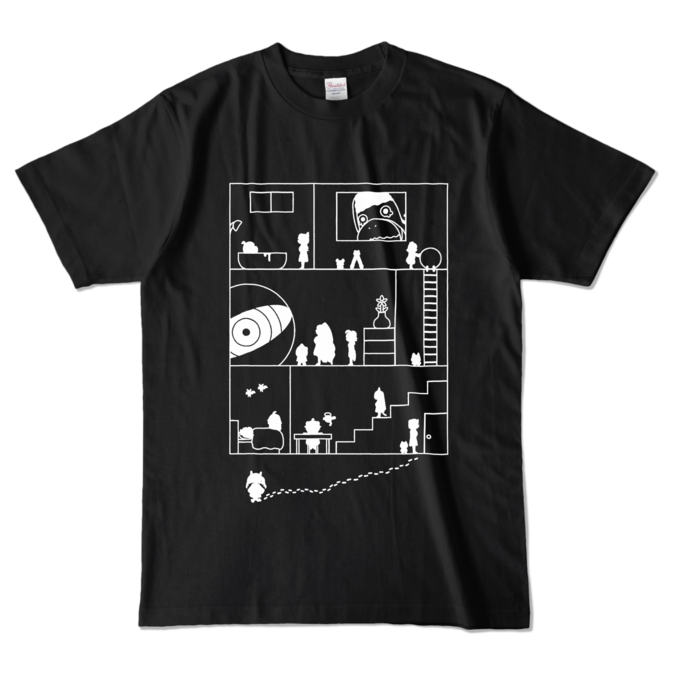カラーTシャツ - L - ブラック (濃色)