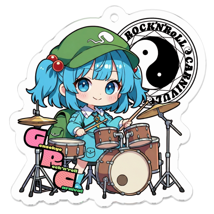 アクリルキーホルダー - 50 x 50 (mm)