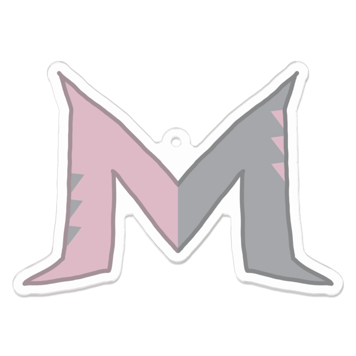 ソックス柄Mアクキー 70 x 70 (mm)