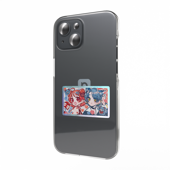 オーロラスマホステッカー - 縦