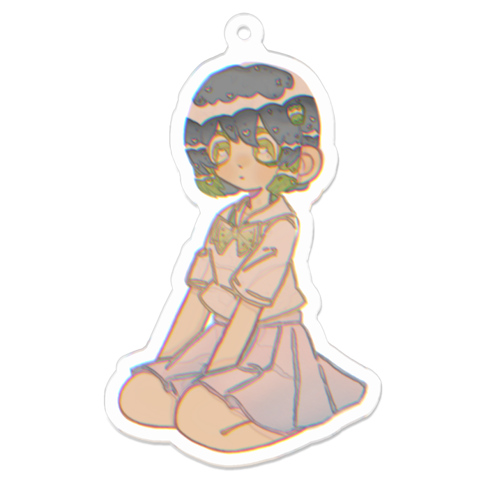 アクリルキーホルダー（コーティング） - 70 x 70 (mm)