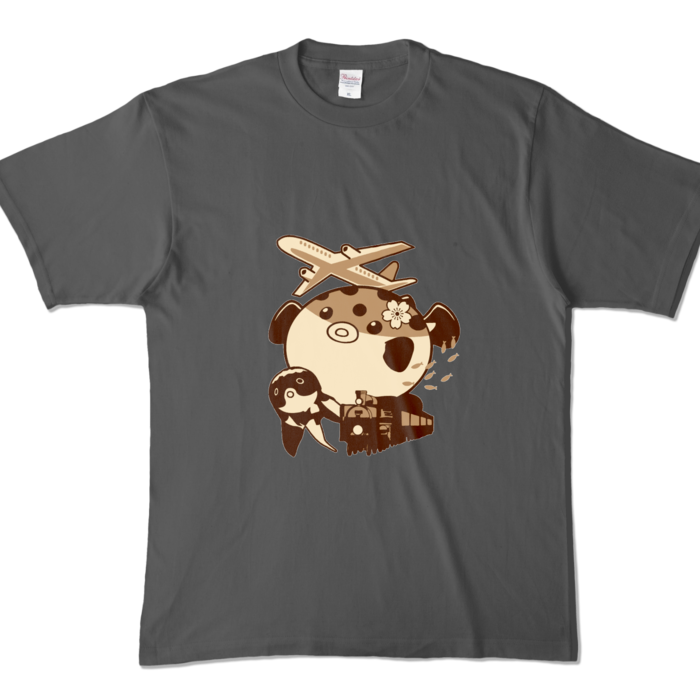 カラーTシャツ - XL - チャコール (濃色)