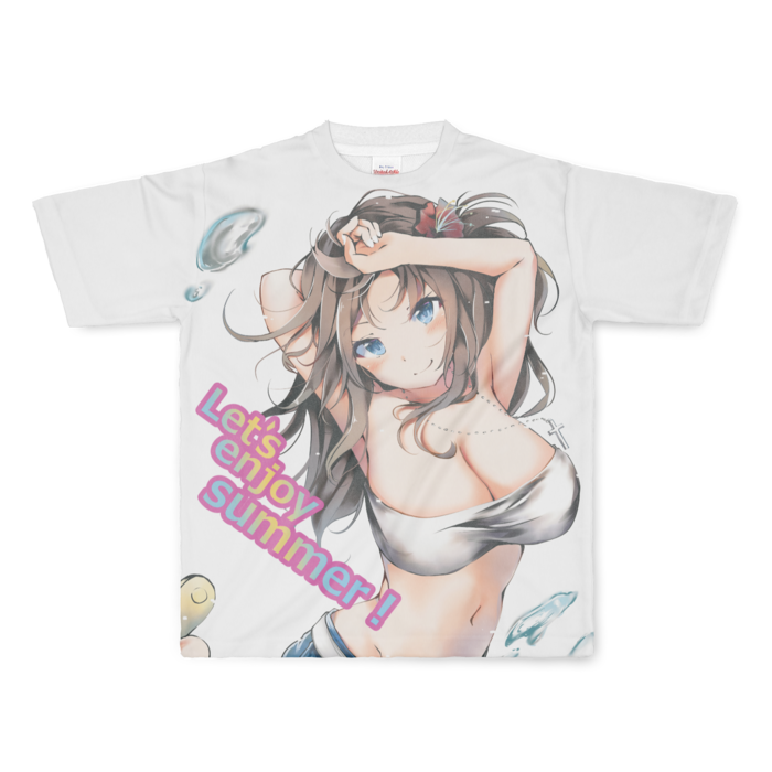 フルグラフィックTシャツ - L - 正面印刷のみ