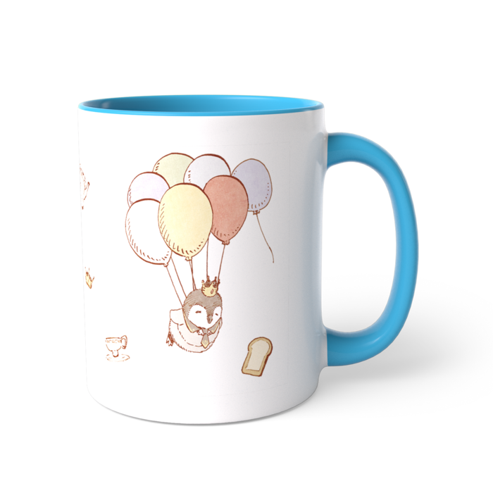 ツートンカラーマグカップ - 直径 8.2cm / 高さ 9.5cm