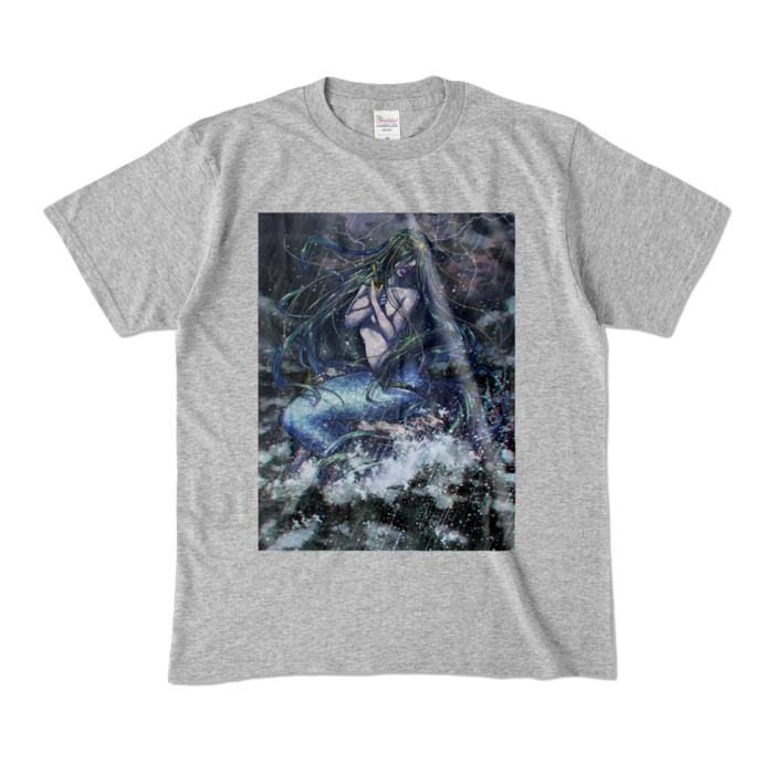 カラーTシャツ - M - 杢グレー (濃色)