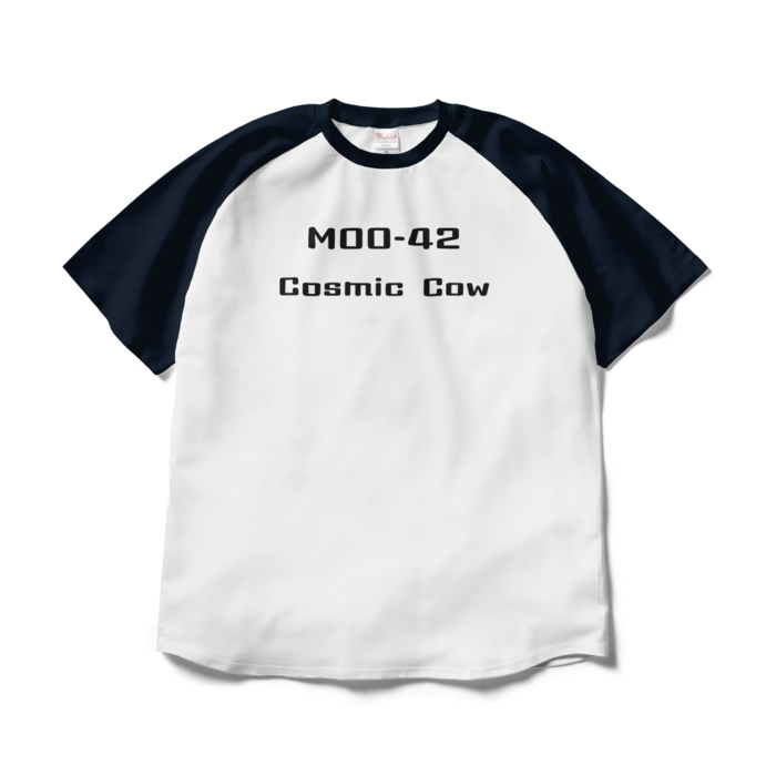 ラグランTシャツ - XL - ホワイト×ネイビー(2)