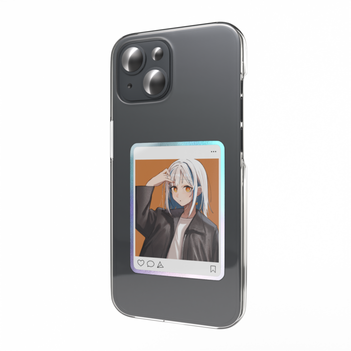 オーロラスマホステッカー - 縦