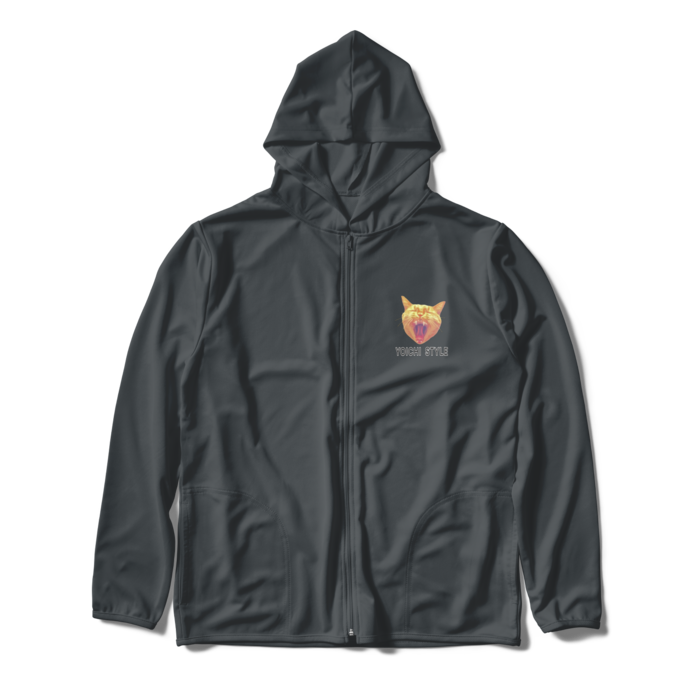 ジップパーカー - XL - ダークグレー