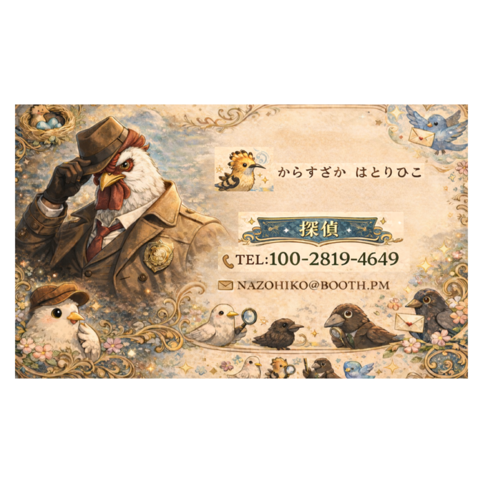 名刺(10セット) - 横91x55mm - ヴァンヌーボVGスノーホワイト195kg