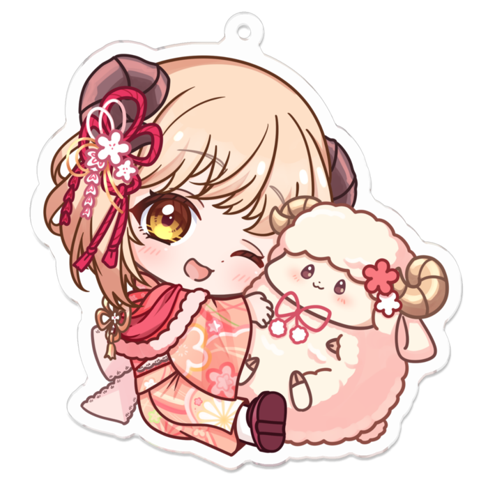 ひつじとけだま - 70 x 70 (mm)