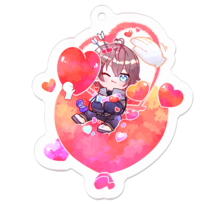 アクリルキーホルダー - 50 x 50 (mm)