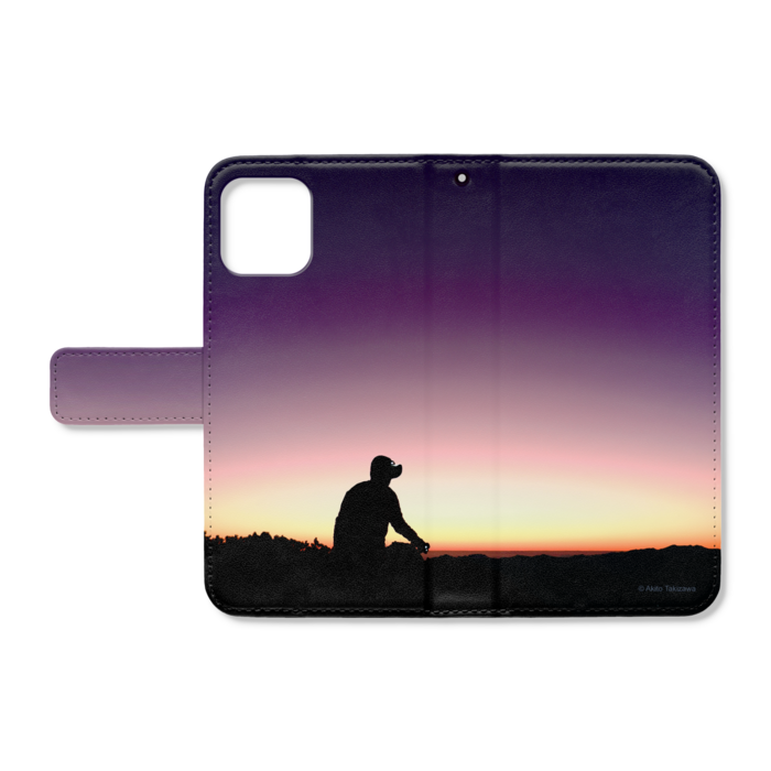 手帳型iPhoneケース - iPhone11Pro - ストラップ穴 あり