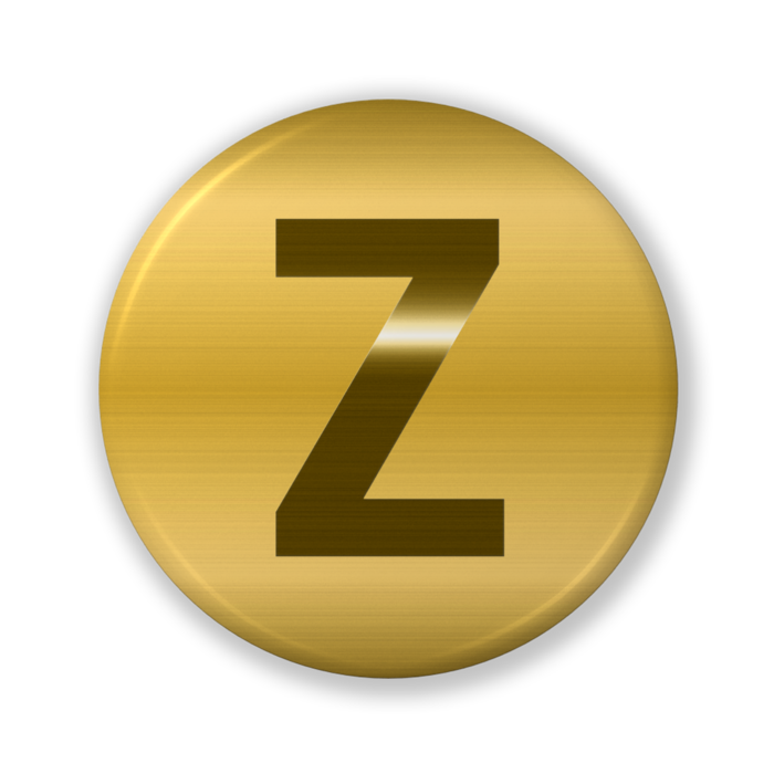 【Z(ゼット)】〈ゴールドグラフィック〉缶バッジ- 32mm
