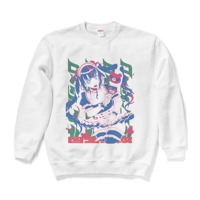 スウェット - L - ホワイト(GREEN)