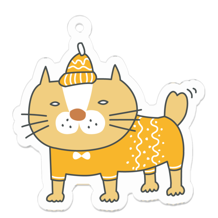 アクリルキーホルダー - 50 x 50 (mm)