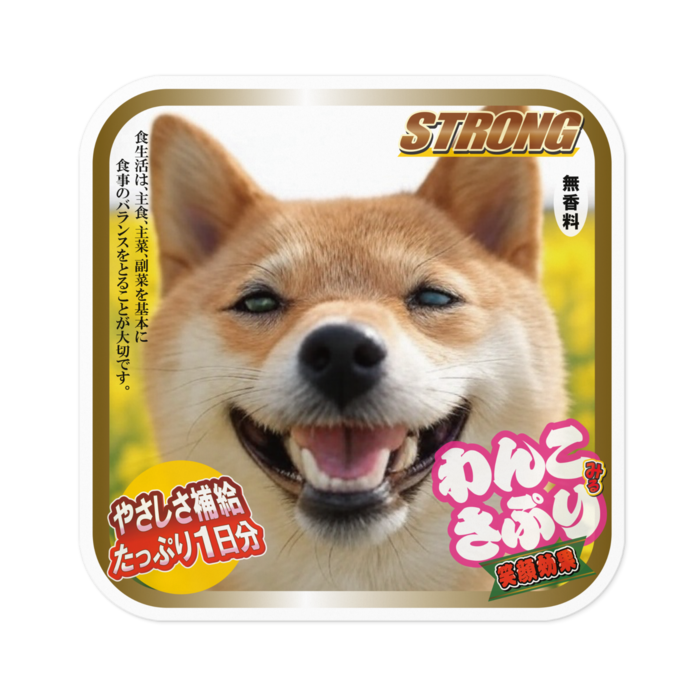 ステッカー - 100 x 100 (mm)