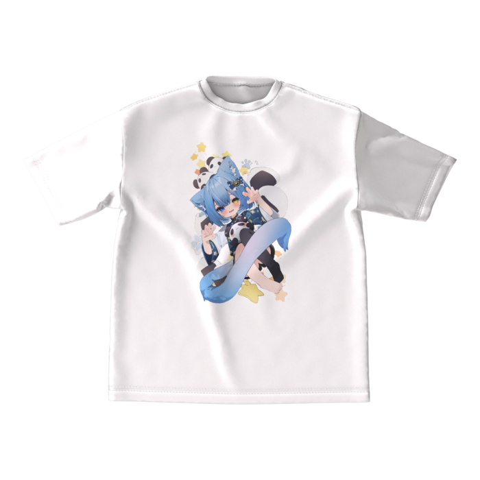 ビッグシルエットTシャツ 猫耳M