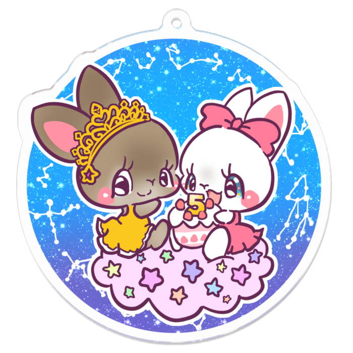 アクリルキーホルダー - 70 x 70 (mm)