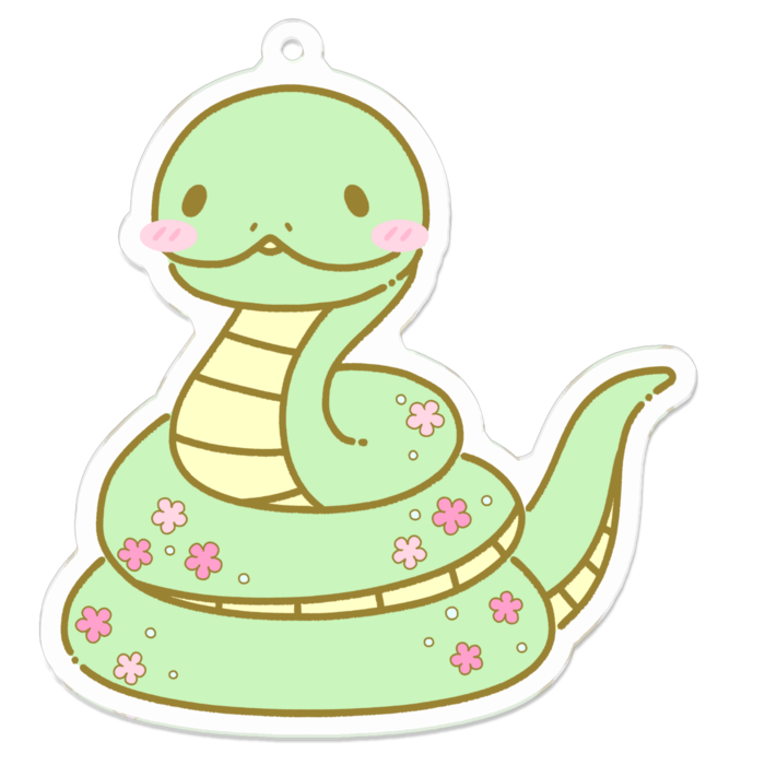 アクリルキーホルダー - 70 x 70 (mm)③緑