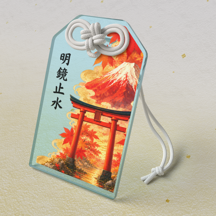 アクリルお守り - 50 × 80mm