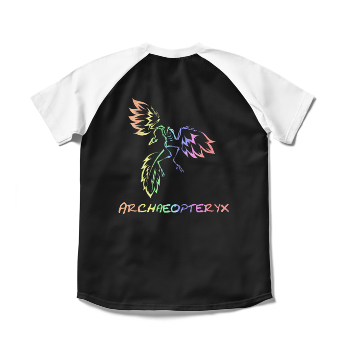 ラグランTシャツ - S - ブラック×ホワイト