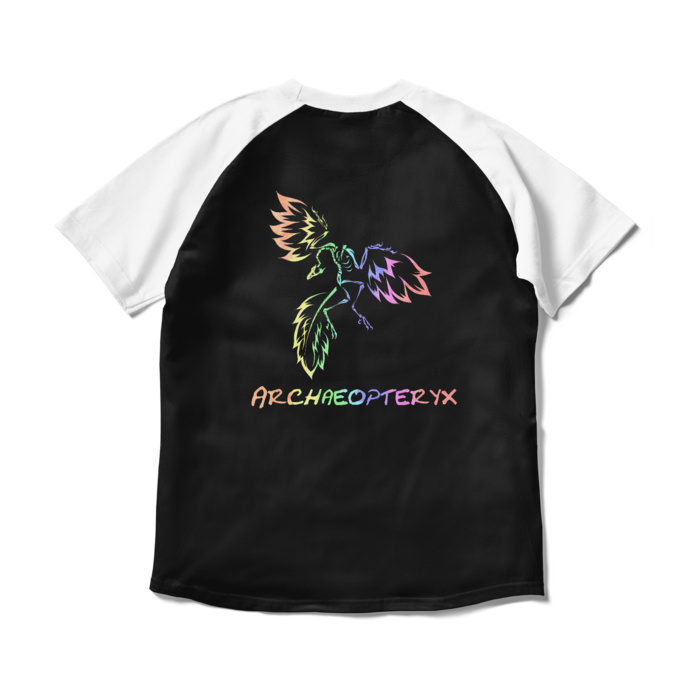 ラグランTシャツ - M - ブラック×ホワイト