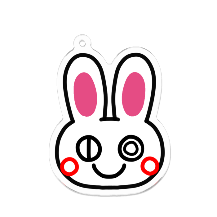 アクリルキーホルダー - 70 x 70 (mm)
