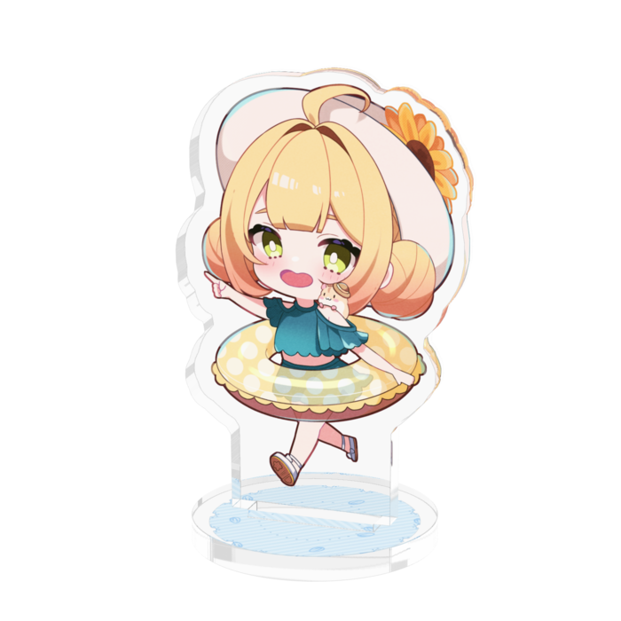水着アクリルフィギュア - 50x50mm