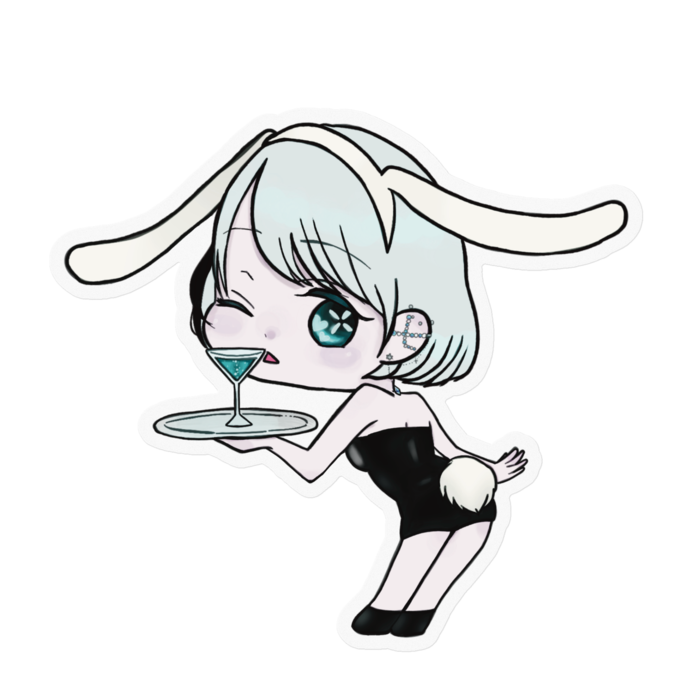 ステッカー - 100 x 100 (mm)クリア