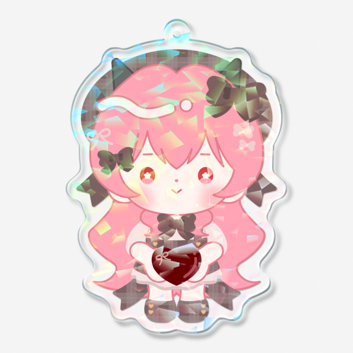 ホログラムアクリルキーホルダー - 70 × 70mm