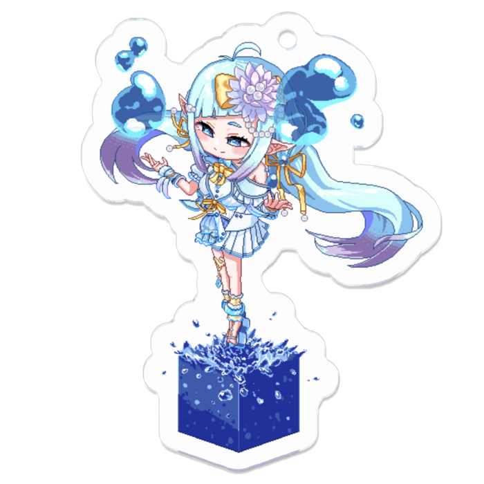 アクリルキーホルダー(コーティング) - 50 x 50 (mm)