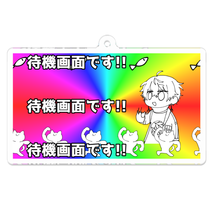 アクリルキーホルダー - 70 x 70 (mm)