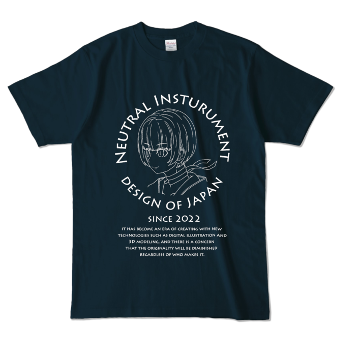 カラーTシャツ - L - ネイビー (濃色)