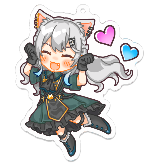 Mサイズ　笑顔Verアクリルキーホルダー - 70 x 70 (mm)(1)