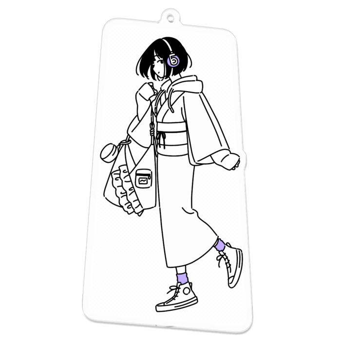 アクリルキーホルダー（コーティング） - 100 x 100 (mm)