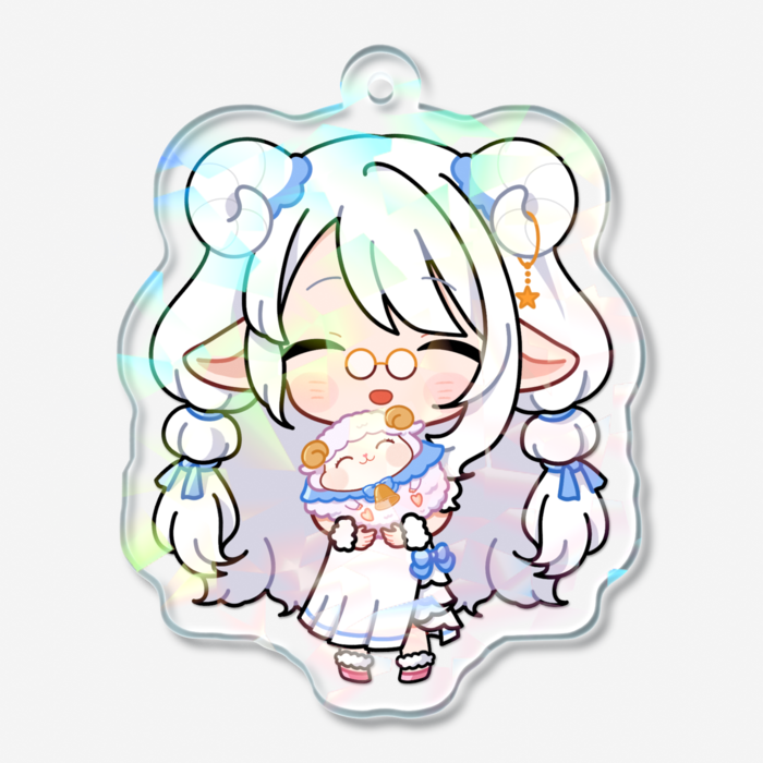 ホログラムアクリルキーホルダー - 50 × 50mm