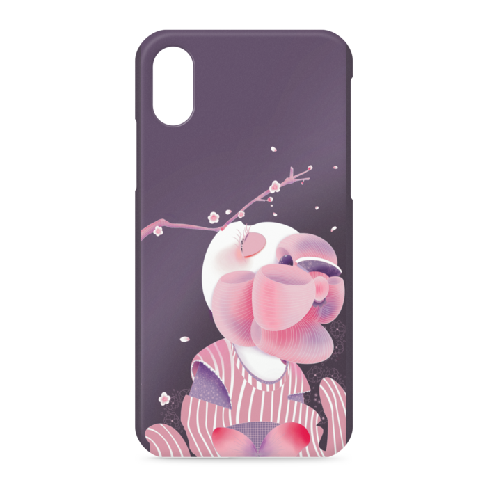 iPhoneケース - iPhone XS / X - 側面あり黒紫