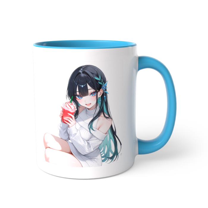 ツートンカラーマグカップ - 直径 8.2cm / 高さ 9.5cm