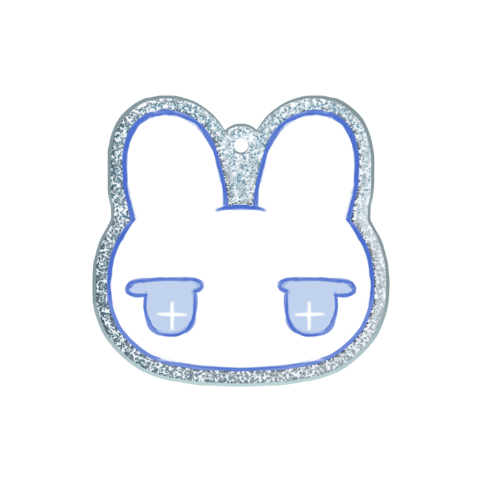 ラメアクリルキーホルダー - 50 × 50mm