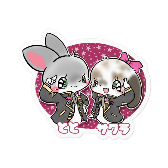 ステッカー - 100 x 100 (mm)