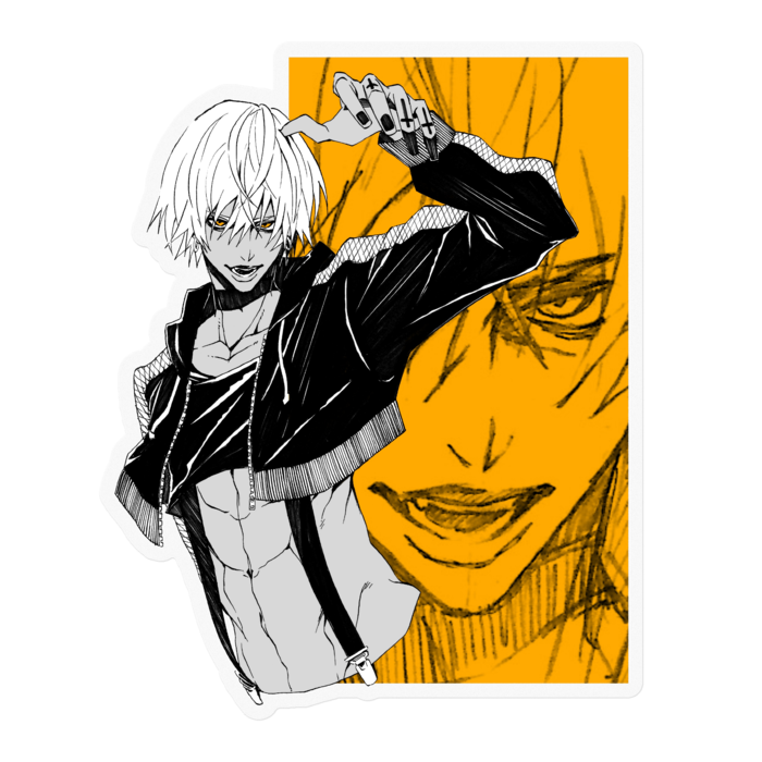 ステッカー - 100 x 100 (mm)クリア