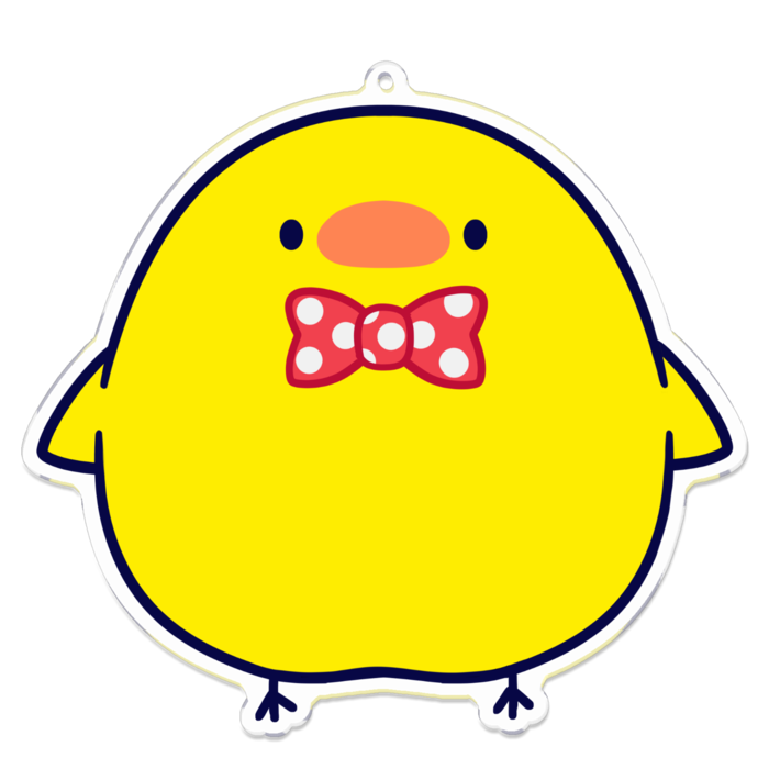 古鳥ぴよVアクキー - 100 x 100 (mm)