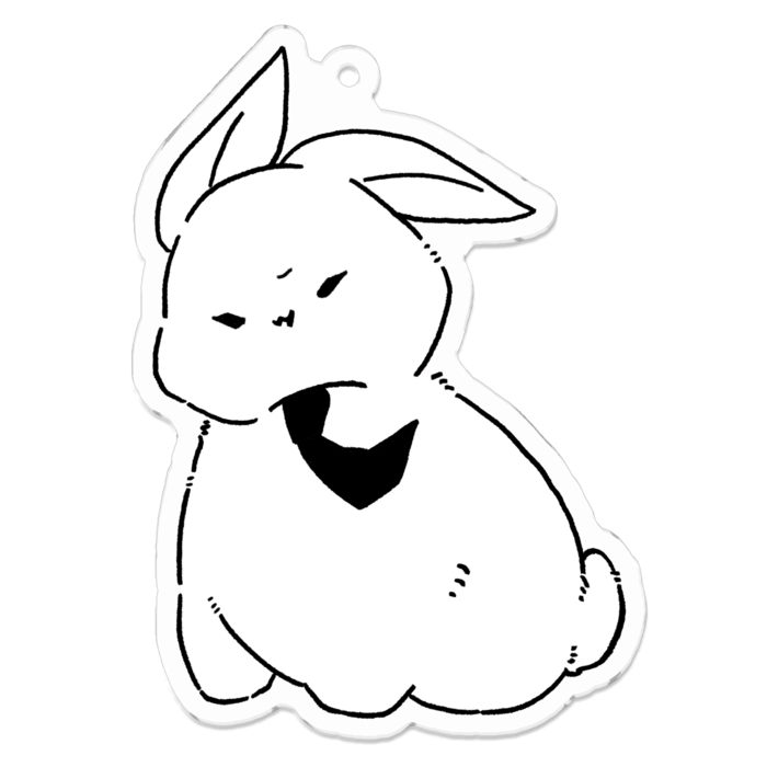 アクリルキーホルダー（コーティング） - 70 x 70 (mm)