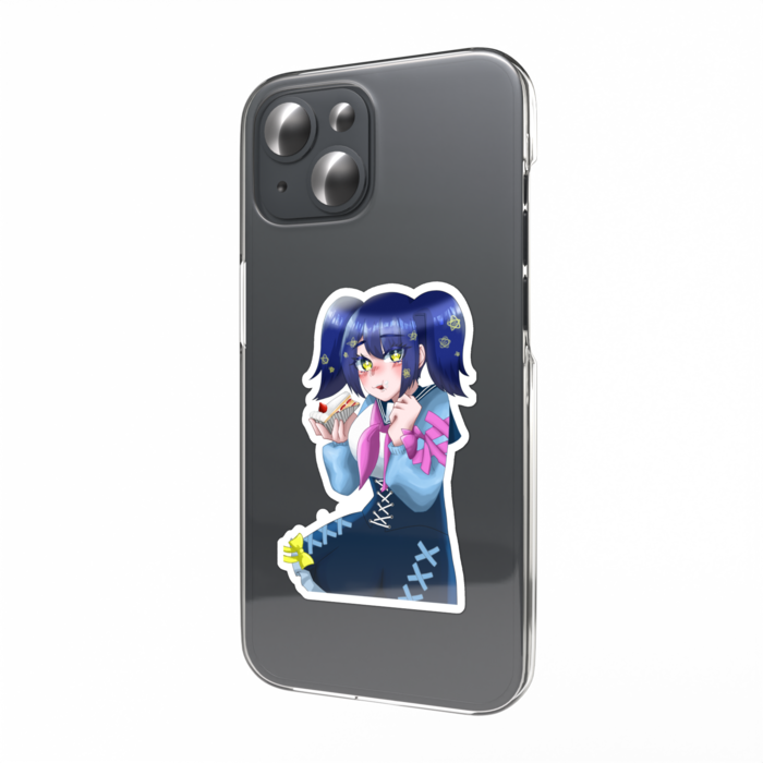 けーきほおばりステッカー