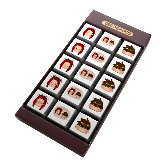 DECOチョコ - 列ごとにデザイン