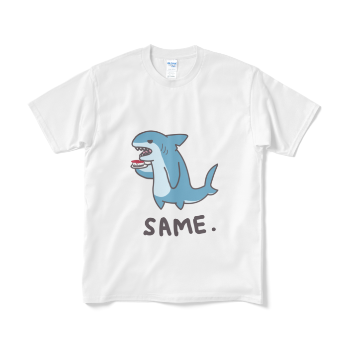 マグロのおすしサメTシャツ（短納期） - M - ホワイト