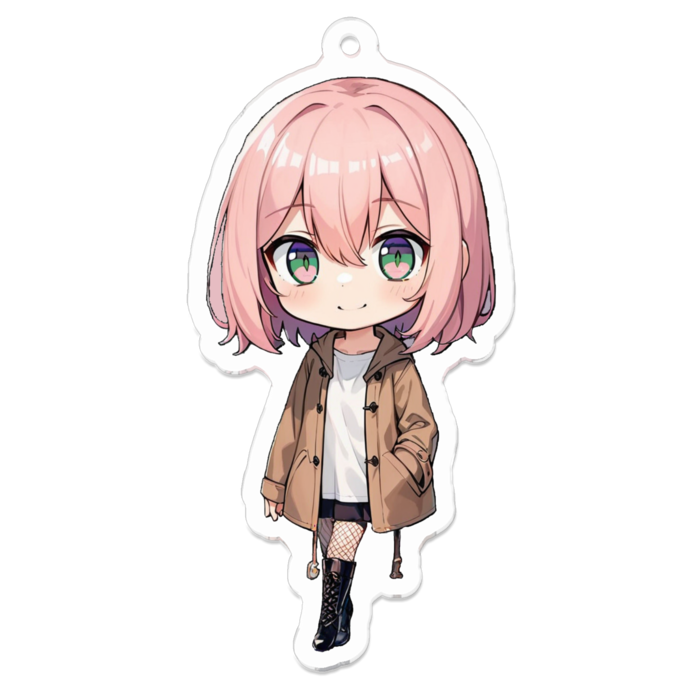 アクリルキーホルダー（コーティング） - 70 x 70 (mm)